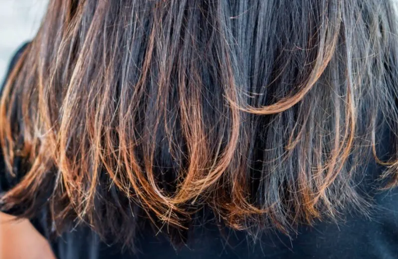 rambut rusak